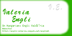 valeria engli business card